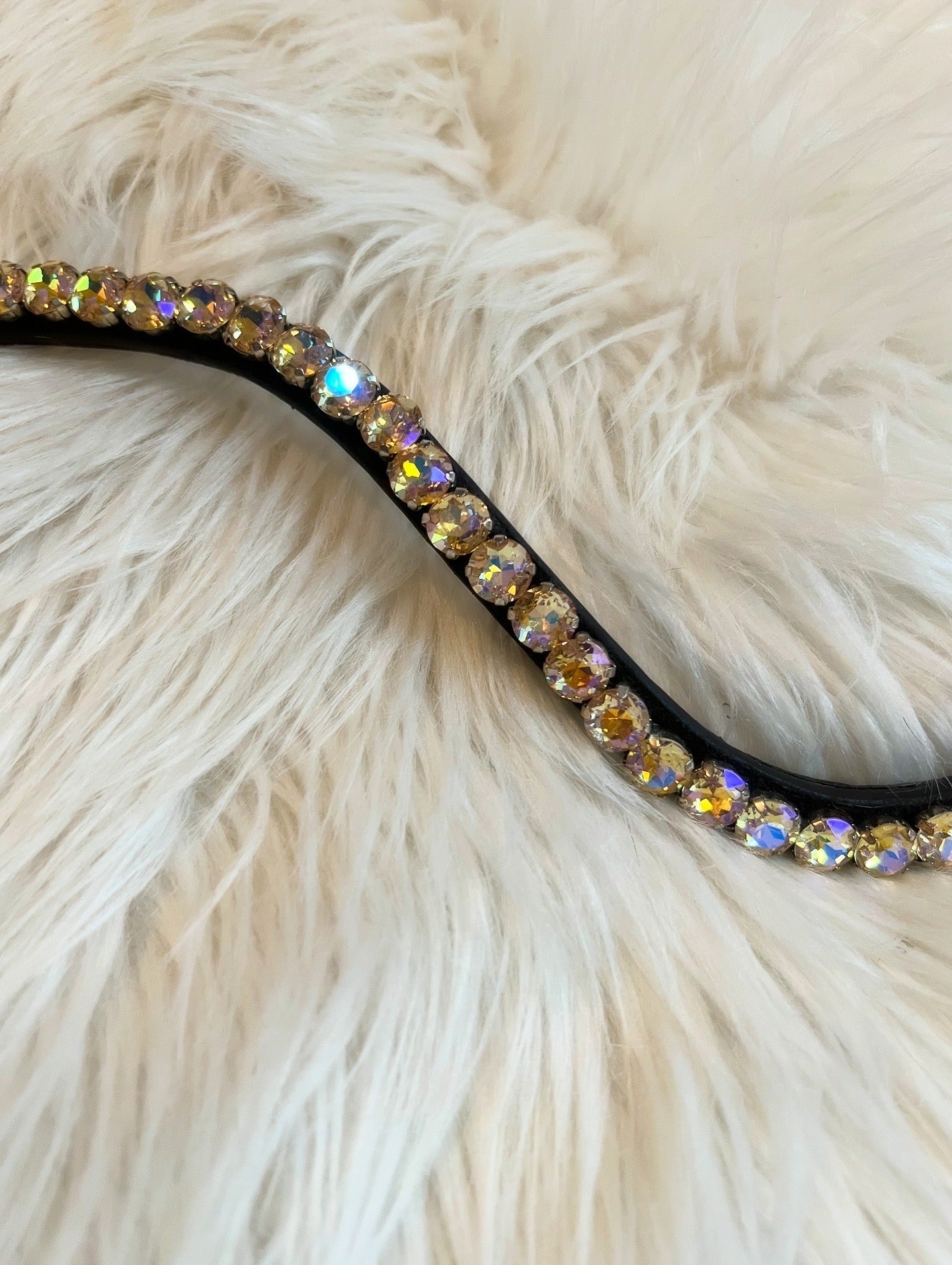 Braun Golden Aurora Stirnriemen CR-Harmonyequestrian