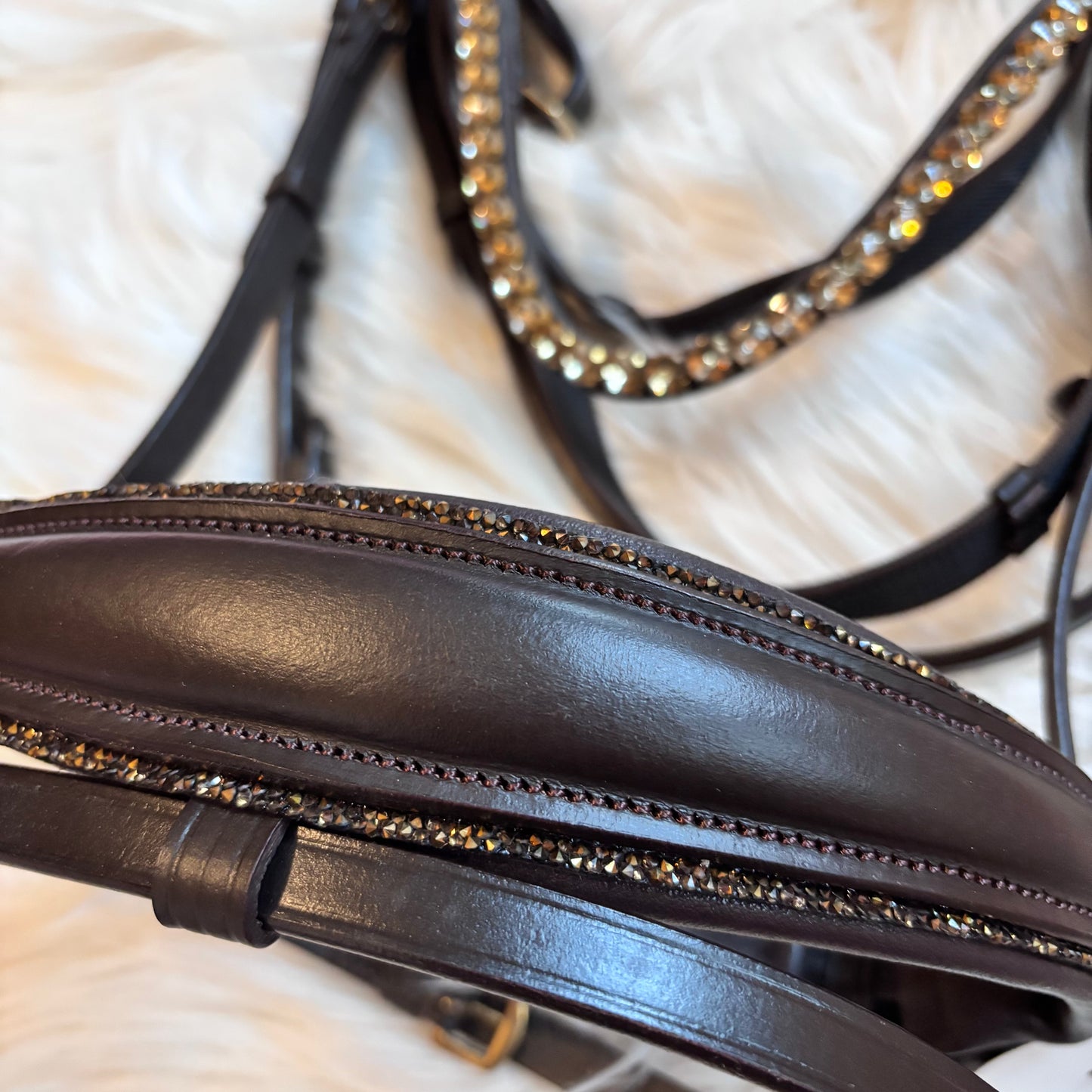 Brown Champagne Edition – Trense mit warmen Gold-Highlights