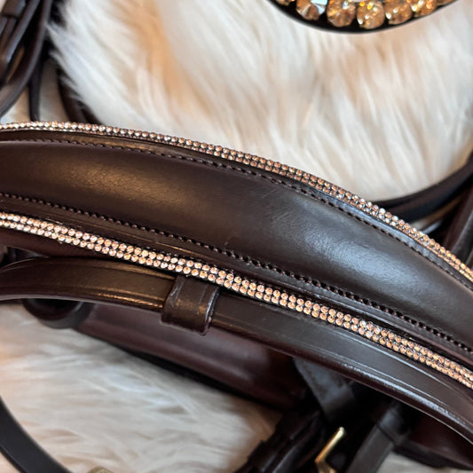 Brown Crystal Gold Full CR-Harmonyequestrian