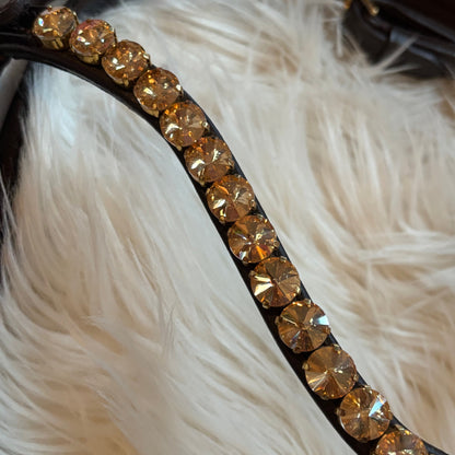 Brown Crystal Gold Full CR-Harmonyequestrian