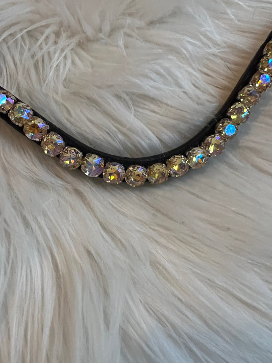 Braun Golden Aurora Stirnriemen CR-Harmonyequestrian