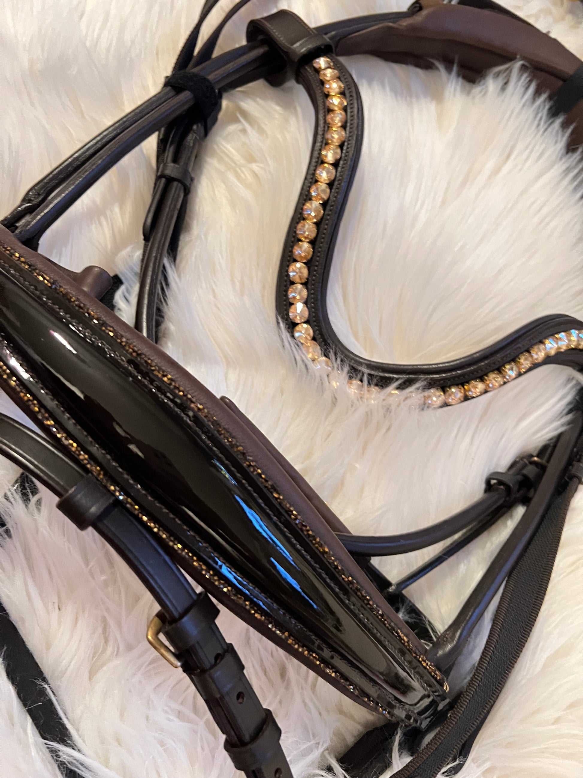 Braune Lack-Trense Full – reduziert CR-Harmonyequestrian