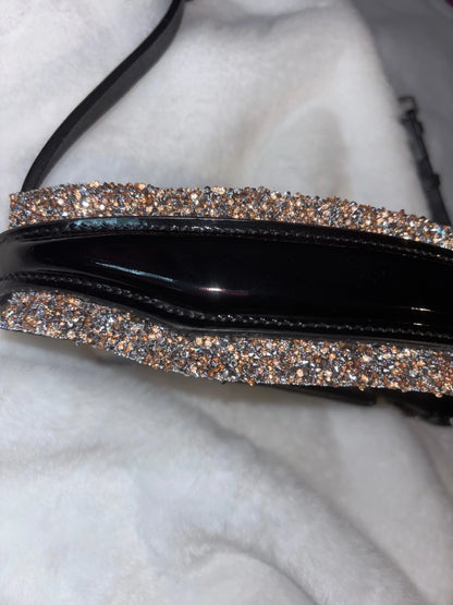 Nasenriemen Lackleder mit Crystal Rocks in Bronze-Silver – edler Glanz für höchste Ansprüche CR-Harmonyequestrian