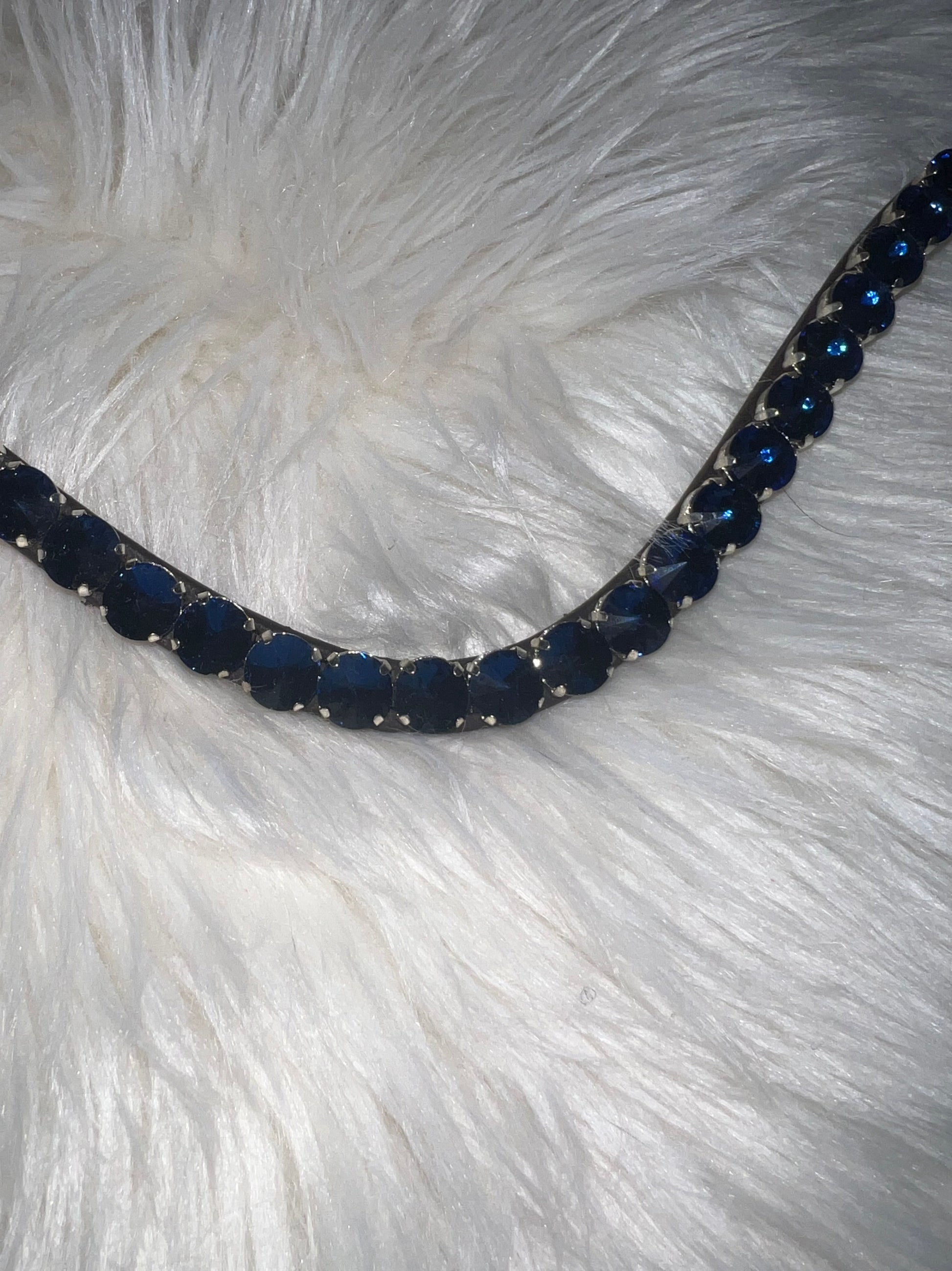 Midnight Blue Stirnriemen CR-Harmonyequestrian