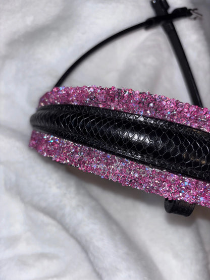 Black Venom Pink Crystal Stones CR-Harmonyequestrian