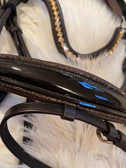 Braune Lack-Trense Full – reduziert CR-Harmonyequestrian