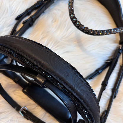 Black Flower Trense CR-Harmonyequestrian