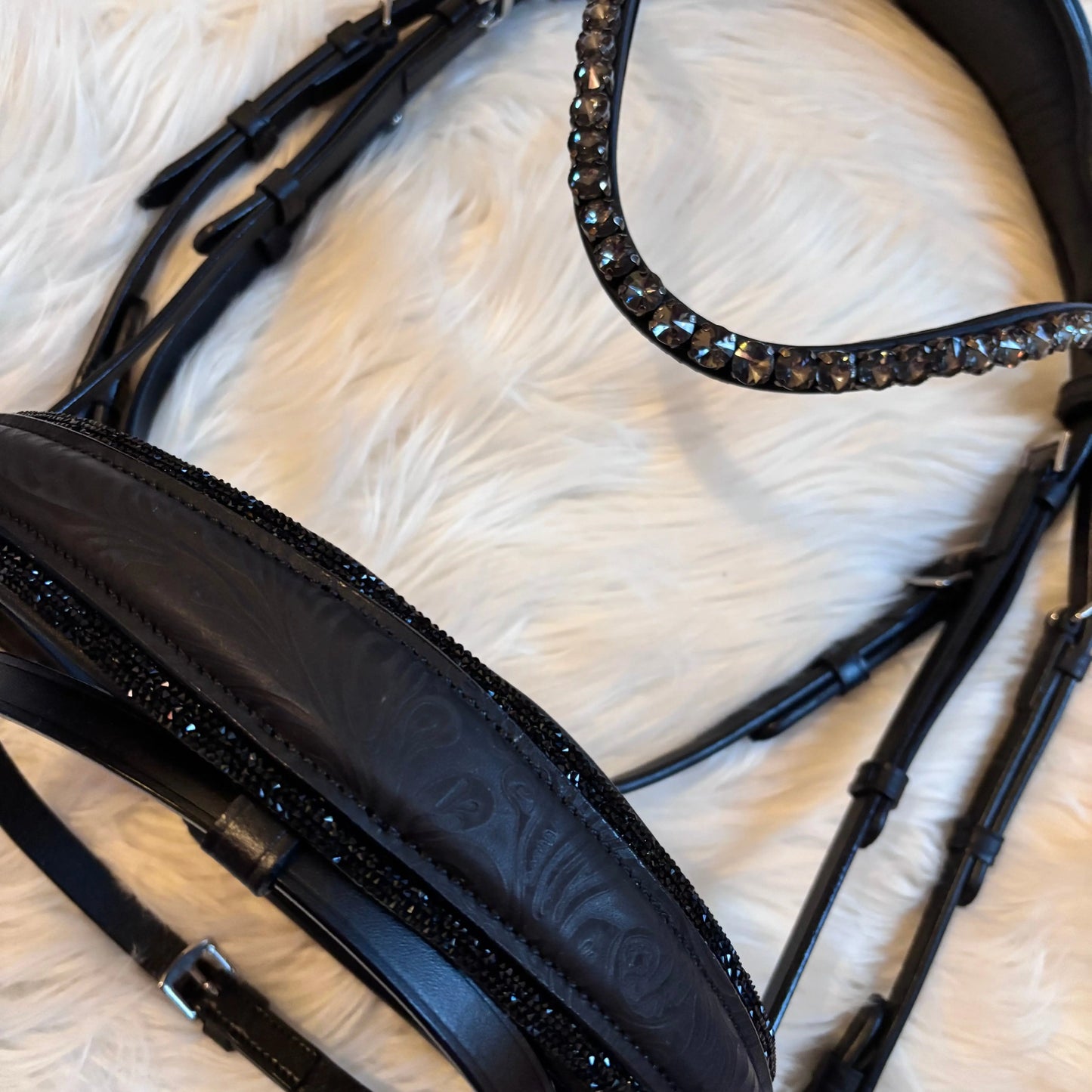 Black Flower Trense CR-Harmonyequestrian