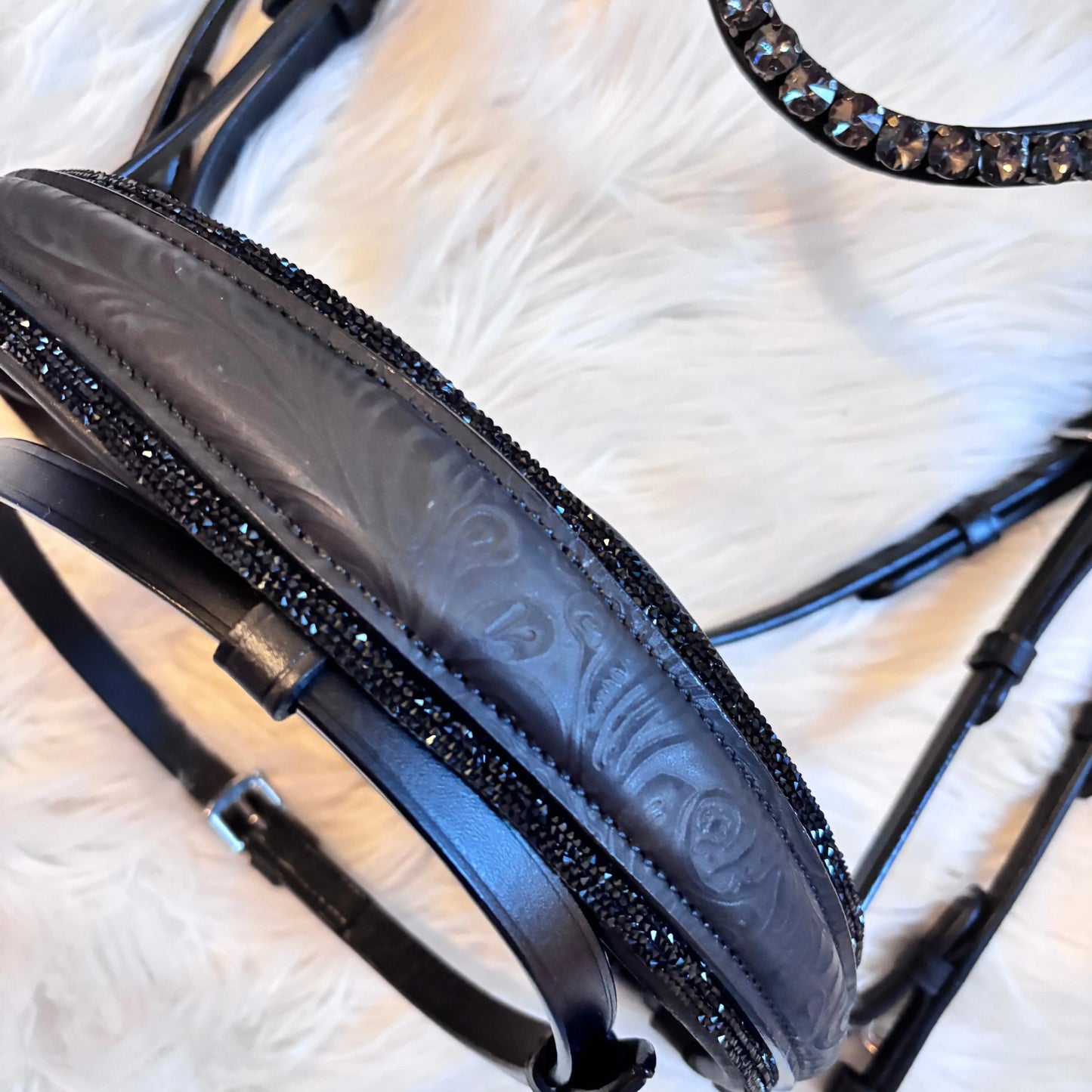 Black Flower Trense CR-Harmonyequestrian