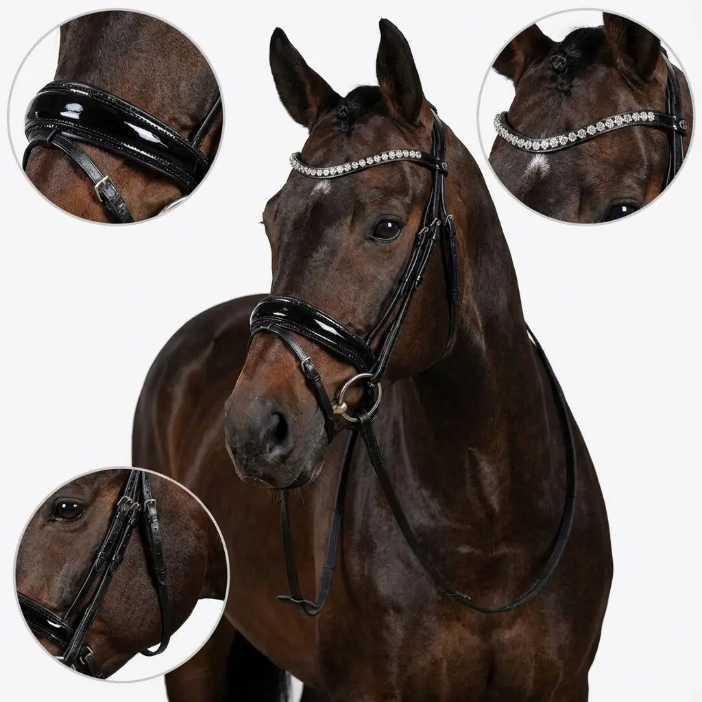 Classic Collection - Trense Black Elegance CR-Harmonyequestrian
