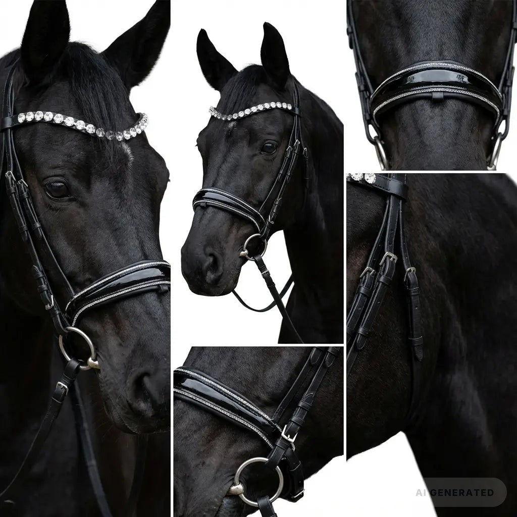 Classic Collection Silver Shine Trense med sølvbeslag, helhedsvisning