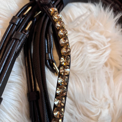 Brown Champagne Edition – Trense mit warmen Gold-Highlights