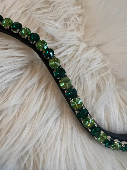 Emerald Dream Stirnriemen – 10 mm Crystals CR-Harmonyequestrian