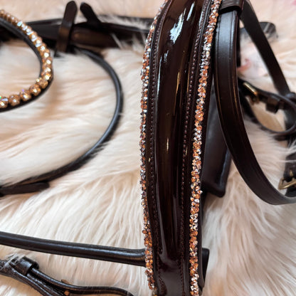 Brown Lacquer Champagne – Rundgenäht, Soft-Genick, Einzelstück (vergünstigt) CR-Harmonyequestrian