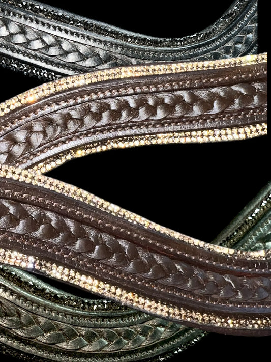 Geflochtene Stirnriemen - CR-Harmonyequestrian Stirnriemen 55.00 Schwarz