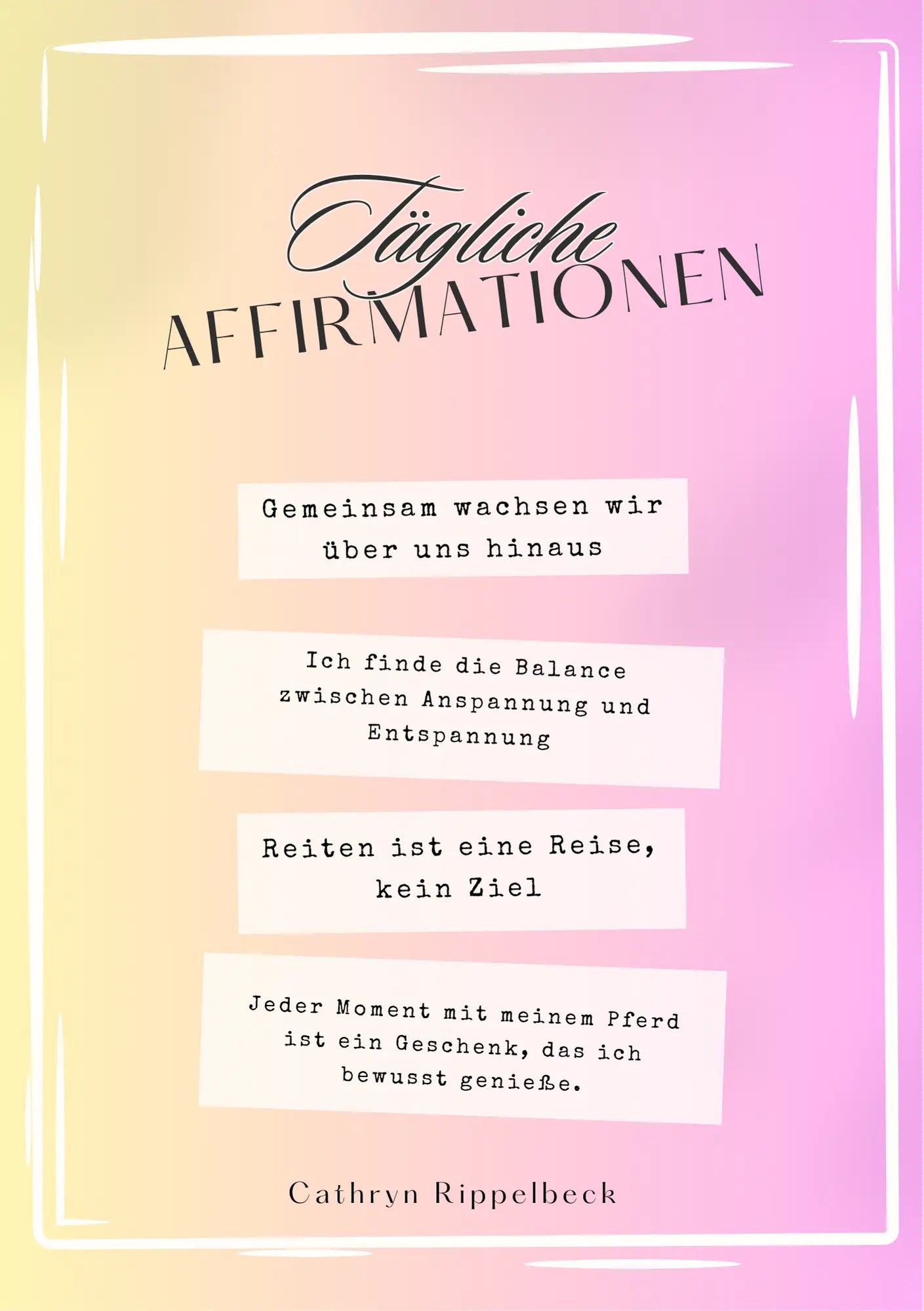 Starke Affirmationen für Reiter: Verbessere deine mentale Stärke und Harmonie CR-Harmonyequestrian