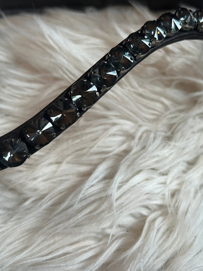 Midnight Supreme braun mit Crystal Rocks schwarz mit goldenen Beschlägen