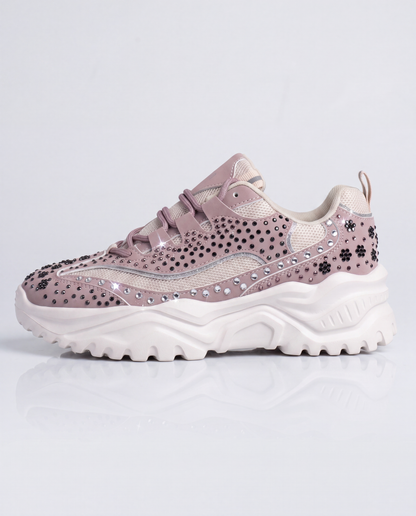 Crystal Plateau Sneaker Amethyst Bloom – Plateau-Sohle, Seitenansicht