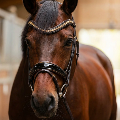 Braune Lack-Trense Full – reduziert CR-Harmonyequestrian