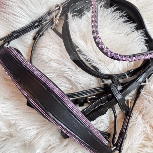 Flieder Crystal CR Harmonybridle - gebisslose Trense für Pferde - Ansicht 1