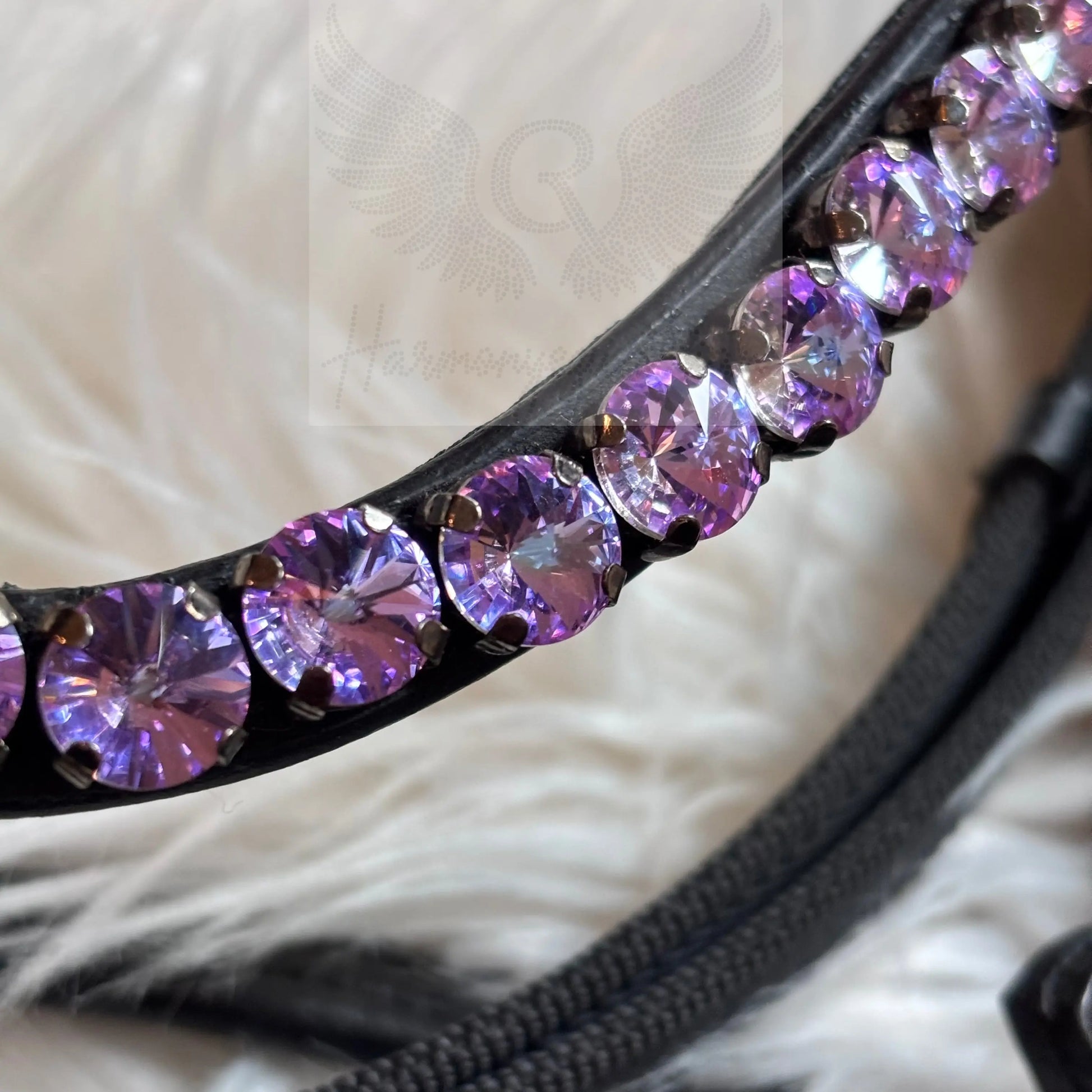 Flieder Crystal CR Harmonybridle - gebisslose Trense für Pferde - Ansicht 3