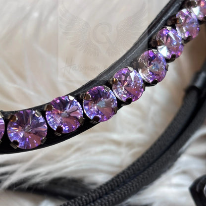 Flieder Crystal CR Harmonybridle - gebisslose Trense für Pferde - Ansicht 3
