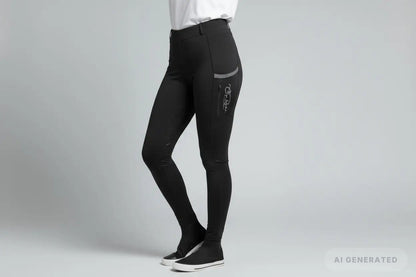 Glammy Leggings d'équitation vue de dos, boucles de ceinture