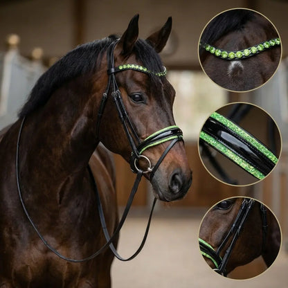 Green Glow Deluxe Trense mit oder ohne Sperrriemen CR-Harmonyequestrian
