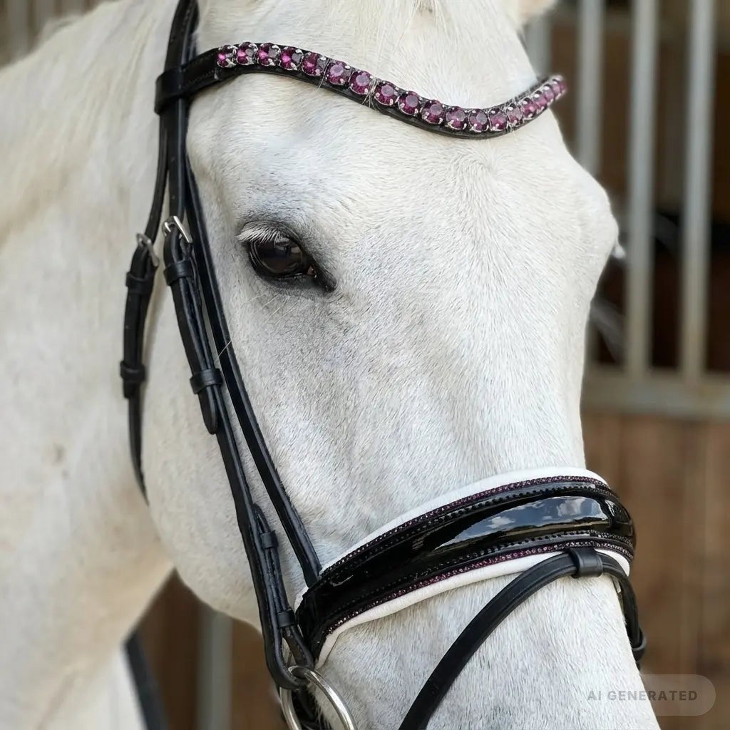 Lacktrense mit purple Crystals WB CR-Harmonyequestrian