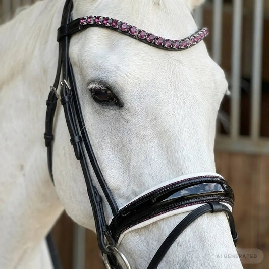 Lacktrense mit purple Crystals WB CR-Harmonyequestrian