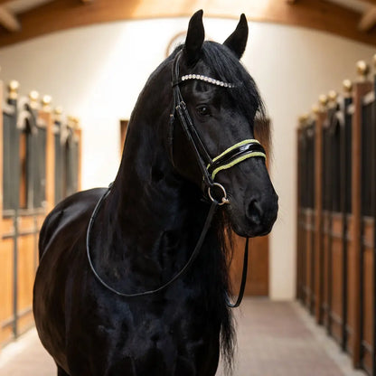 Lime Crystal Deluxe Trense mit oder ohne Sperrriemen CR-Harmonyequestrian