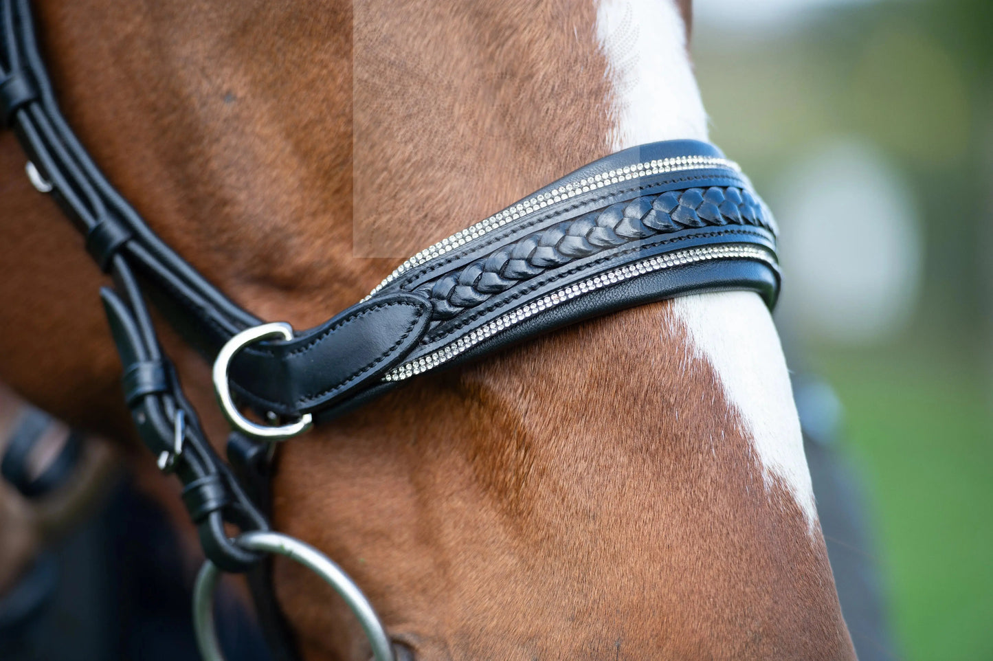 Midnight Supreme - CR-Harmonyequestrian Geflochtene Trense 240.00 Pony-Schwarz-Silber