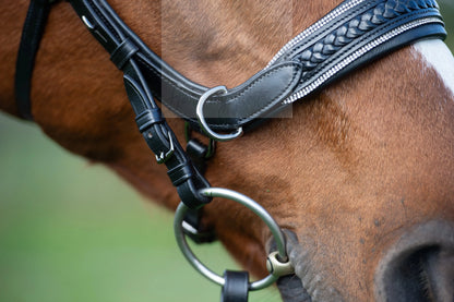 Midnight Supreme - CR-Harmonyequestrian Geflochtene Trense 240.00 Cob-Schwarz-Silber