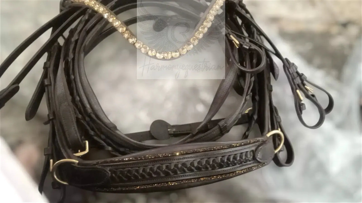 Midnight Supreme CR-Harmonyequestrian   Geflochtene Trense