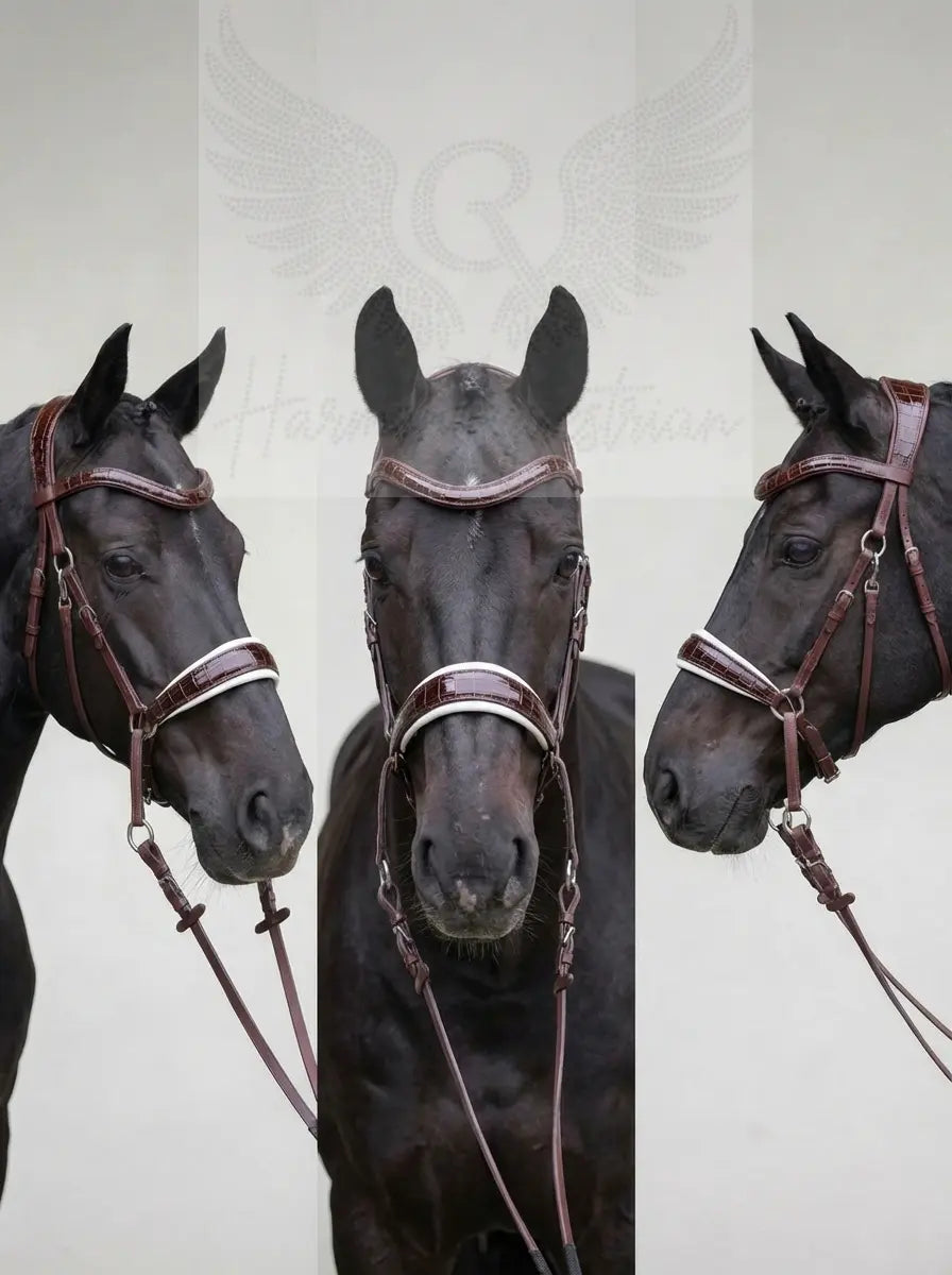 NEW PRODUCT LAUNCH Kroko Edition CR Harmonybridle - gebisslose Trense für Pferde - Ansicht 8
