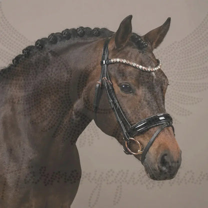 Pony-Trense „Midnight Rose“ – Lack & Crystal Dust CR-Harmonyequestrian