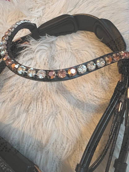 Pony-Trense „Midnight Rose“ – Lack & Crystal Dust CR-Harmonyequestrian 