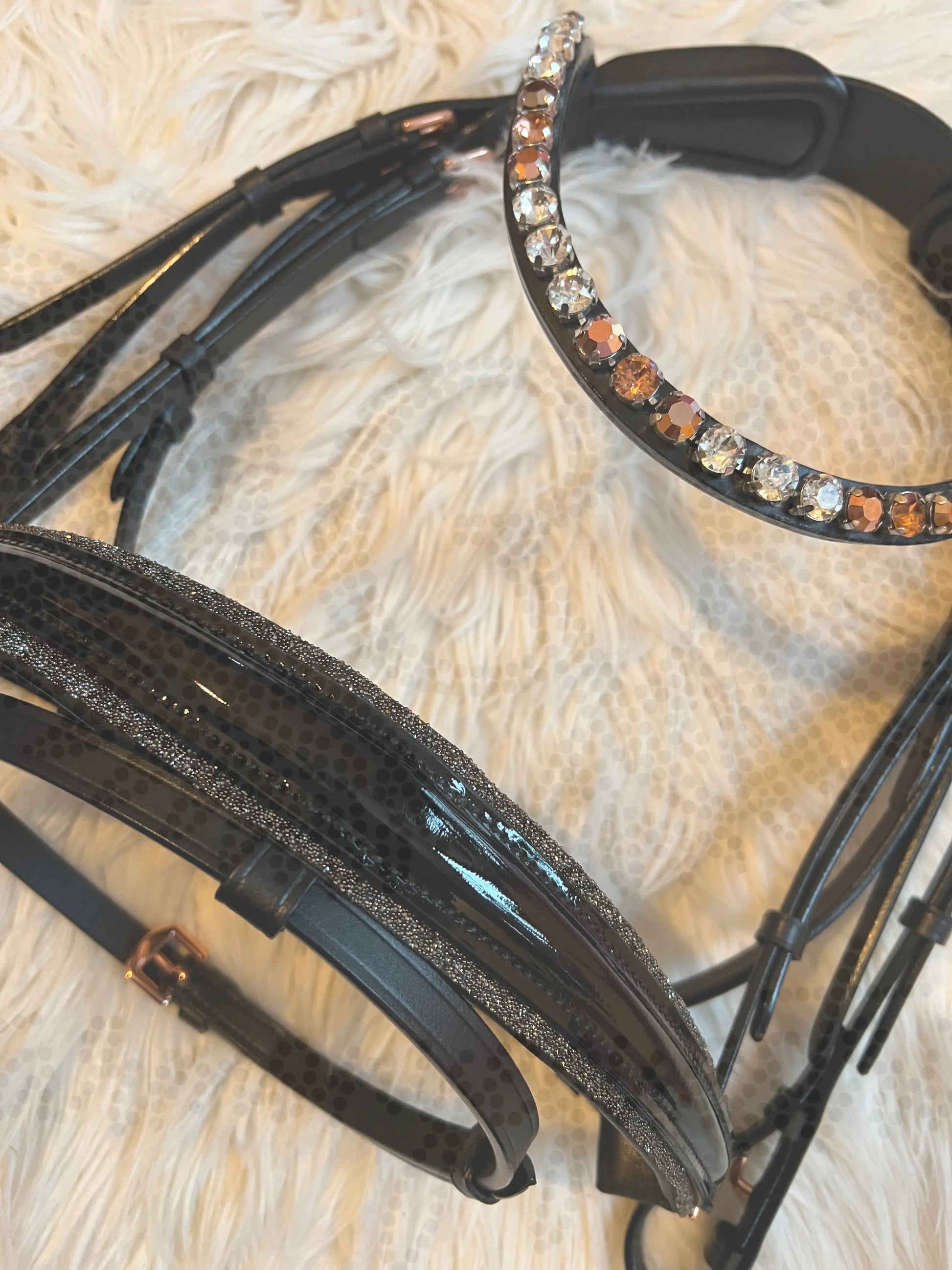 Pony-Trense „Midnight Rose“ – Lack & Crystal Dust CR-Harmonyequestrian 