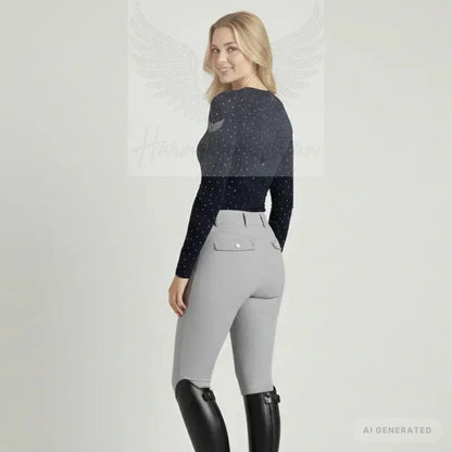 Reithose Luxe 350g Performance-Stoff Ganzkörper-Ansicht