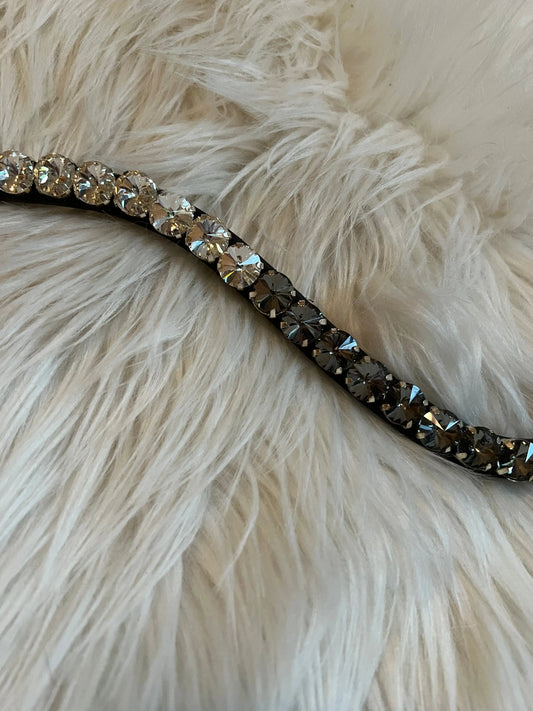 Smoky Crystal Stirnriemen – 12 mm Crystals CR-Harmonyequestrian