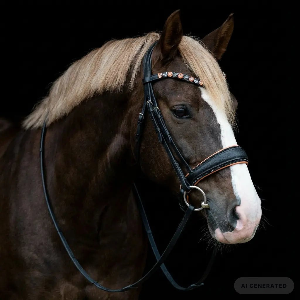 Trense Flower Peach CR-Harmonyequestrian