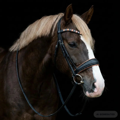 Trense Flower Peach CR-Harmonyequestrian