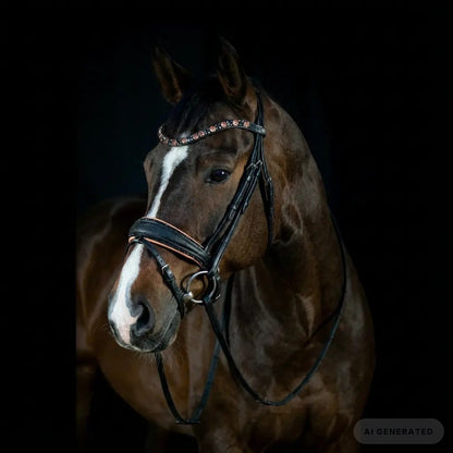 Trense Flower Peach CR-Harmonyequestrian