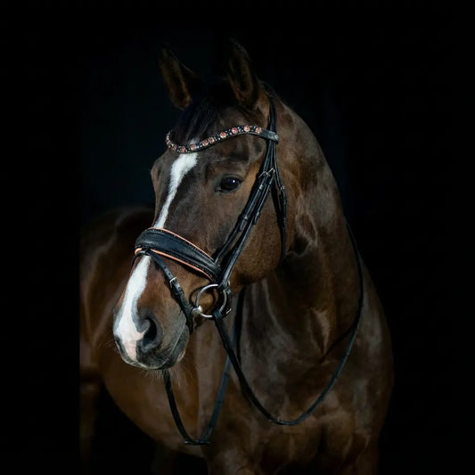 Trense Flower Peach CR-Harmonyequestrian