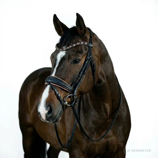 Trense Flower Peach CR-Harmonyequestrian
