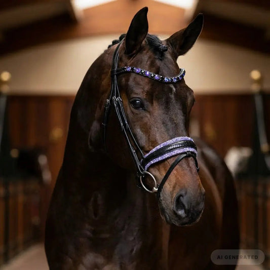 Trense Violett Lizard Pony - XXL CR-Harmonyequestrian