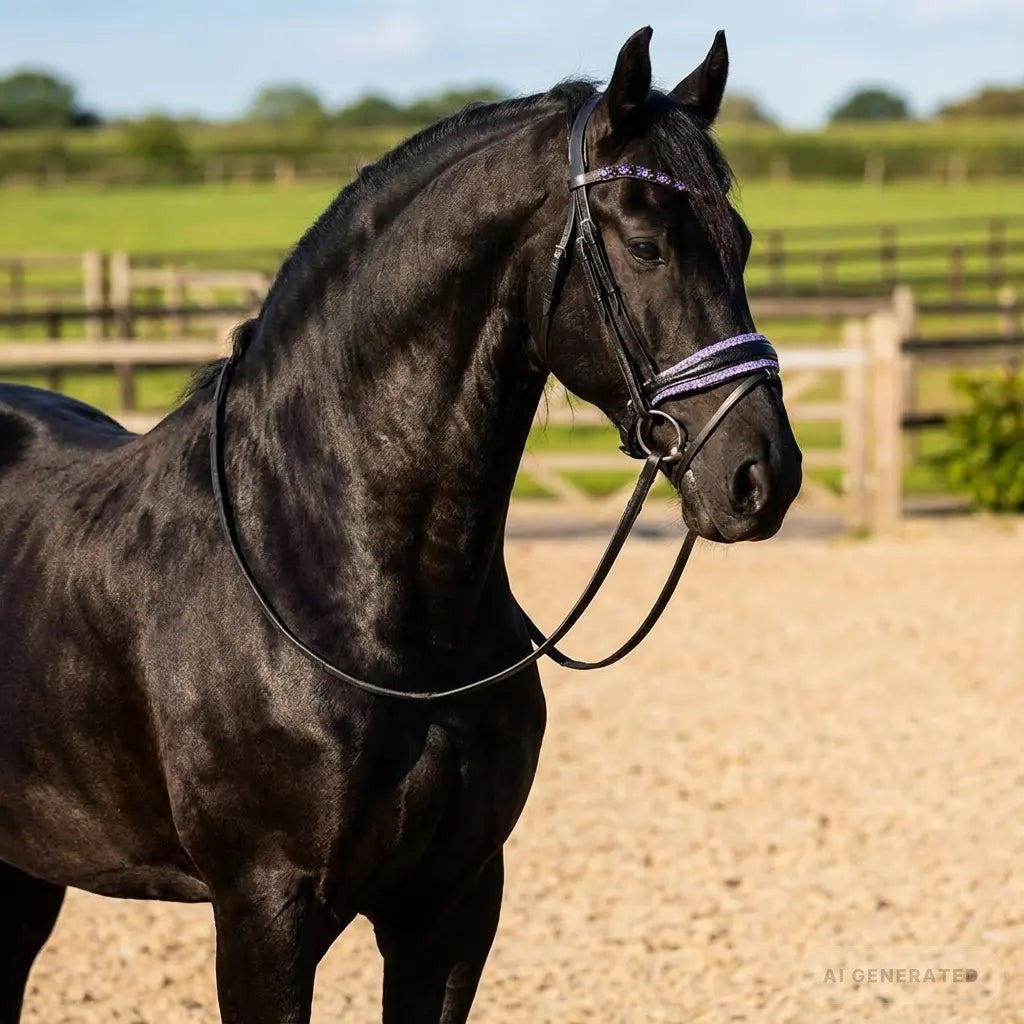 Trense Violett Lizard Pony - XXL CR-Harmonyequestrian