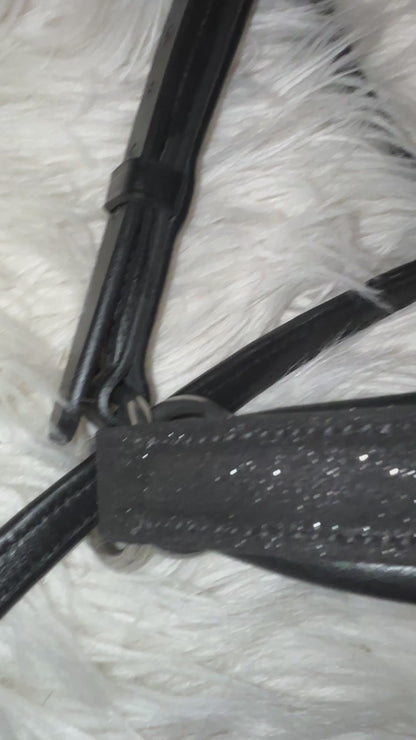 CR Harmony Bridle – Glitzer Edition Schwarz