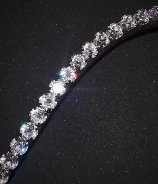Zirkonia Kristall-Stirnriemen "The Perfect Glow" 8mm - Premium