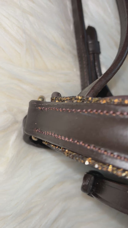 Brown Champagne Edition – Trense mit warmen Gold-Highlights